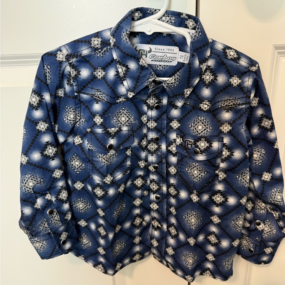 Kids Blue Button Down Shirt